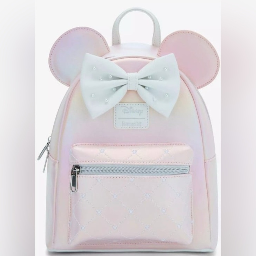 Loungefly Backpack • Minnie Mouse White Bow